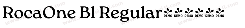 RocaOne Bl Regular字体转换